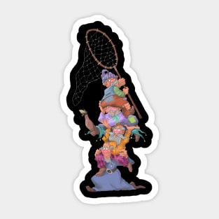 Stacked Gnomes Sticker